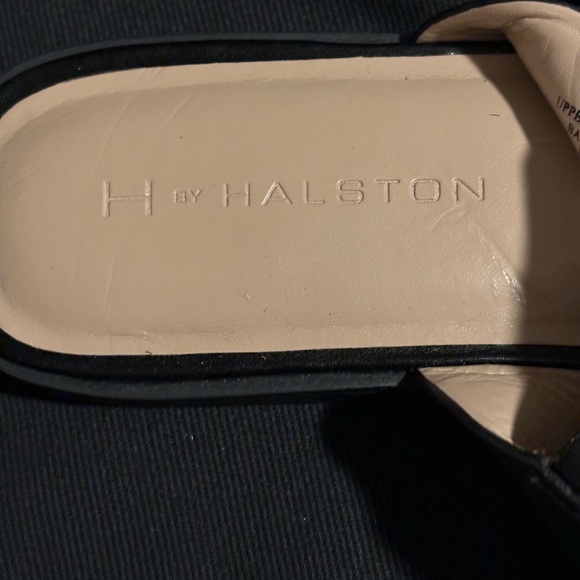 EUC H by Halston black leather Baily size 11 - Picture 4 of 5